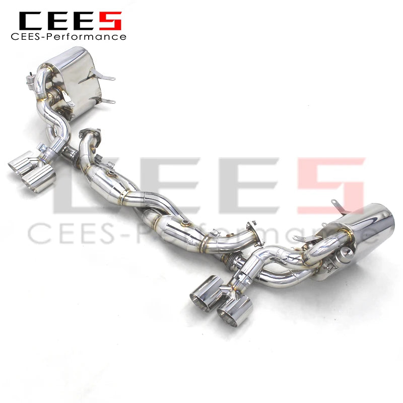 CEES  Stainless Steel Sport Exhaust System Tuning Auto Parts For PORSCHE 911 997.1/997.2 Carrera 2004-2012 Catback muffler