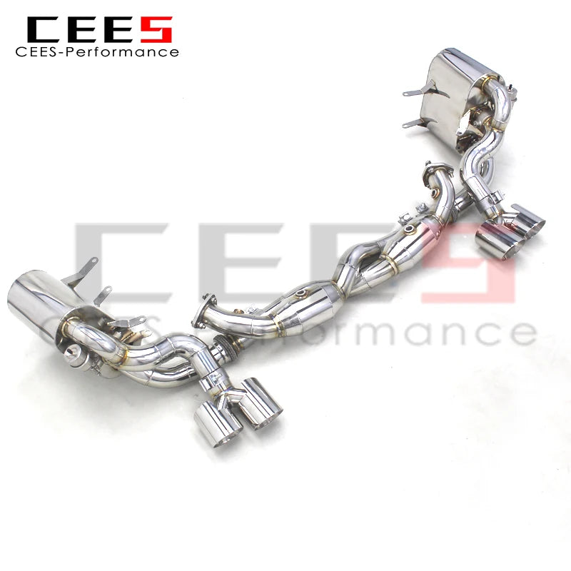 CEES  Stainless Steel Sport Exhaust System Tuning Auto Parts For PORSCHE 911 997.1/997.2 Carrera 2004-2012 Catback muffler