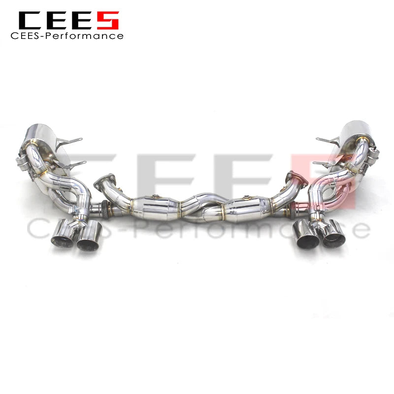 CEES  Stainless Steel Sport Exhaust System Tuning Auto Parts For PORSCHE 911 997.1/997.2 Carrera 2004-2012 Catback muffler