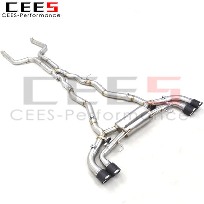 CEES  Stainless Steel Tuning Catback Exhaust Pipes For BMW M8 COUPE 4.4T 2017-2023