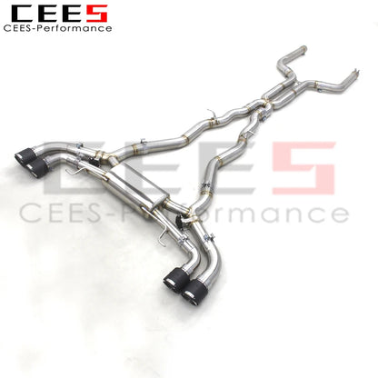 CEES  Stainless Steel Tuning Catback Exhaust Pipes For BMW M8 COUPE 4.4T 2017-2023