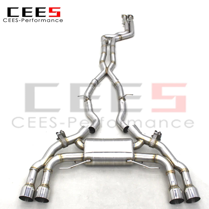 CEES Stainless Steel muffler exhaust Catback Exhaust systems For BMW X3M/X4M F97/F98 3.0T 2019-2023