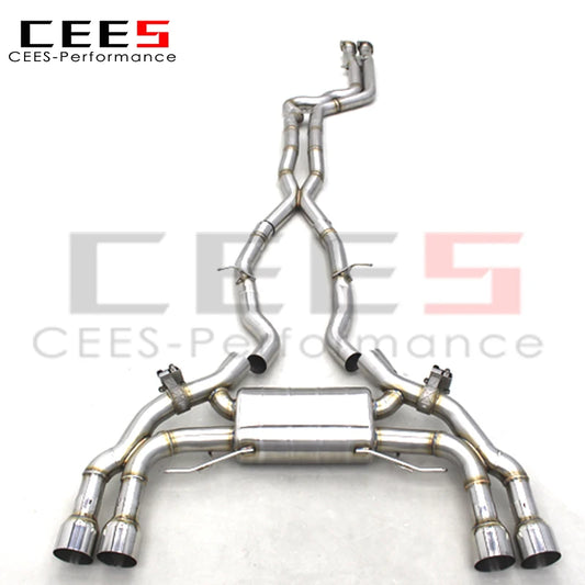 CEES Stainless Steel muffler exhaust Catback Exhaust systems For BMW X3M/X4M F97/F98 3.0T 2019-2023