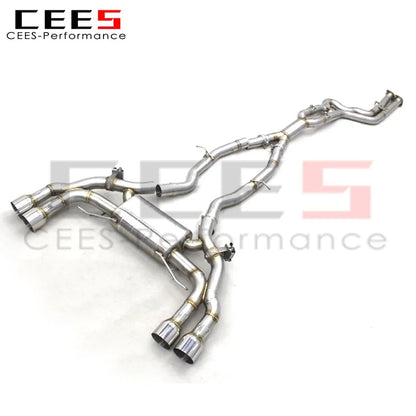 CEES Stainless Steel muffler exhaust Catback Exhaust systems For BMW X3M/X4M F97/F98 3.0T 2019-2023