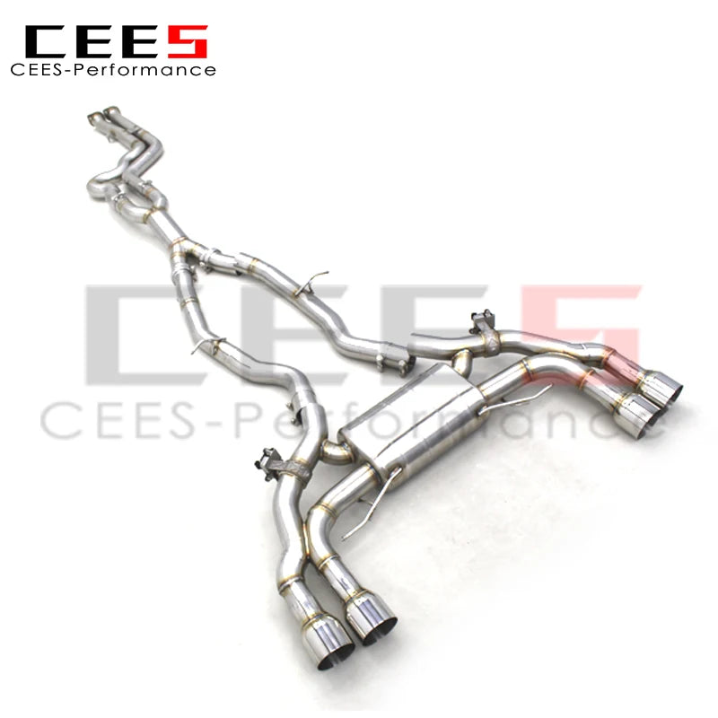 CEES Stainless Steel muffler exhaust Catback Exhaust systems For BMW X3M/X4M F97/F98 3.0T 2019-2023