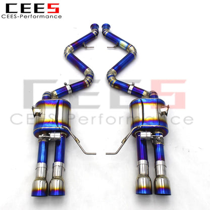 CEES Titanium Axle Exhaust System Exhaust Pipe Muffler Exhaust valve control For BMW M3 E90/E92/E93 4.0L 2008-2013