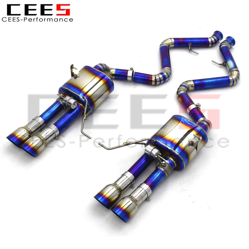 CEES Titanium Axle Exhaust System Exhaust Pipe Muffler Exhaust valve control For BMW M3 E90/E92/E93 4.0L 2008-2013