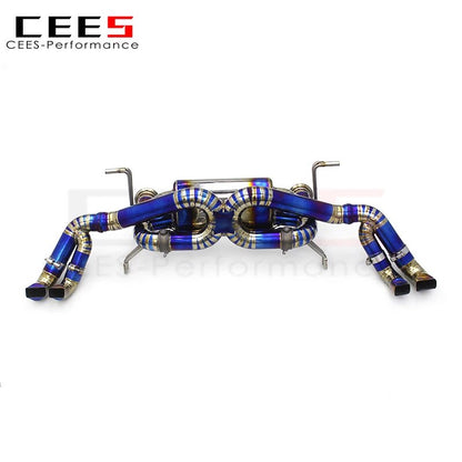 CEES Titanium Catback Exhaust For Audi R8 V8/V10 4.2/5.2 2010-2023 Racing Car Exhaust Pipe Muffler Exhaust Systems