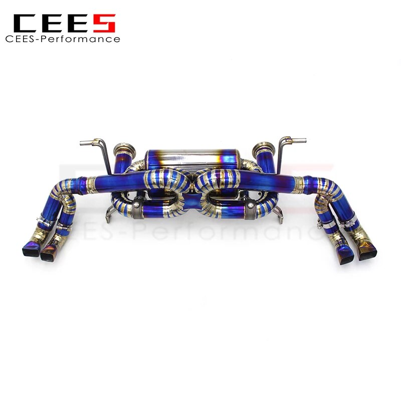 CEES Titanium Catback Exhaust For Audi R8 V8/V10 4.2/5.2 2010-2023 Racing Car Exhaust Pipe Muffler Exhaust Systems