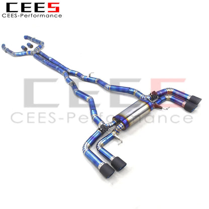 CEES Titanium Catback Exhaust  For BMW M850/M850i G16 4.4TT 2020-2023 escape Racing exhaust system with valve muffers