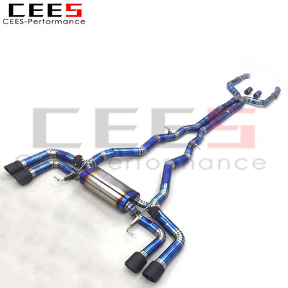 CEES Titanium Catback Exhaust  For BMW M850/M850i G16 4.4TT 2020-2023 escape Racing exhaust system with valve muffers