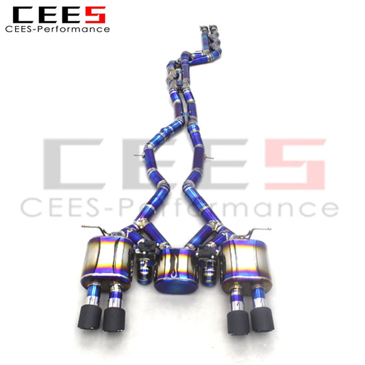 CEES Titanium Catback Exhaust Pipes Escape For BMW M3/M4 F80/F82 3.0T 2015-2019 Performance OEM valve exhaust systems