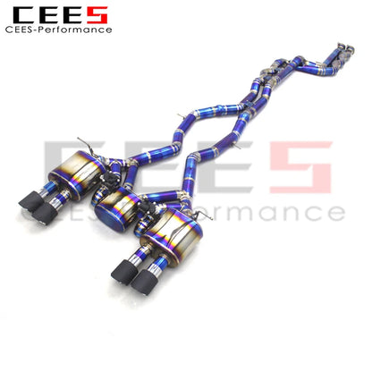 CEES Titanium Catback Exhaust Pipes Escape For BMW M3/M4 F80/F82 3.0T 2015-2019 Performance OEM valve exhaust systems