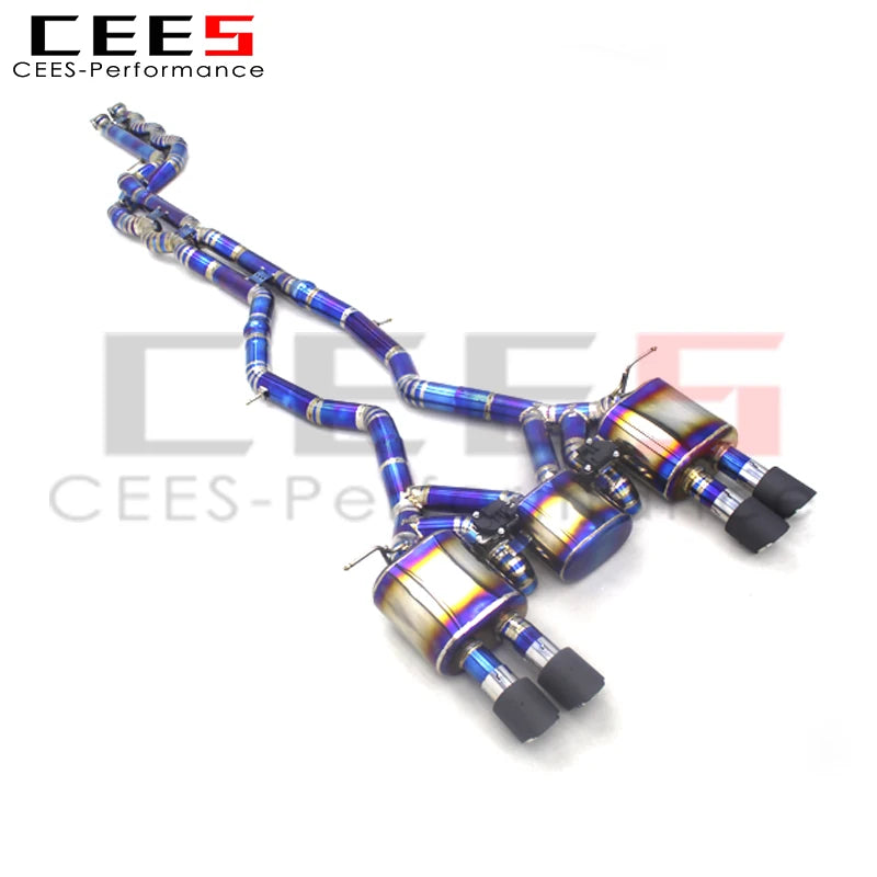 CEES Titanium Catback Exhaust Pipes Escape For BMW M3/M4 F80/F82 3.0T 2015-2019 Performance OEM valve exhaust systems