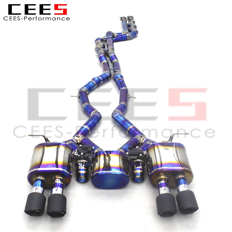 CEES Titanium Catback Exhaust Pipes Escape For BMW M3/M4 F80/F82 3.0T 2015-2019 Performance OEM valve exhaust systems