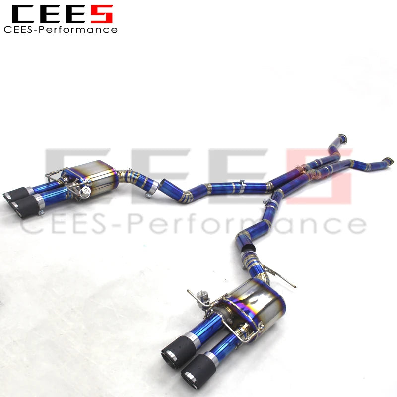 CEES  Titanium Catback Exhaust Pipes Tuning Auto Parts For BMW M5 E60 5.0 2003-2010