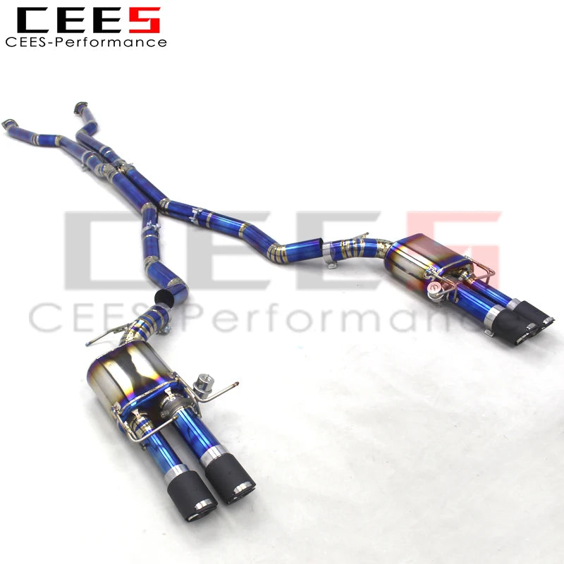 CEES  Titanium Catback Exhaust Pipes Tuning Auto Parts For BMW M5 E60 5.0 2003-2010