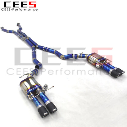 CEES  Titanium Catback Exhaust Pipes Tuning Auto Parts For BMW M5 E60 5.0 2003-2010