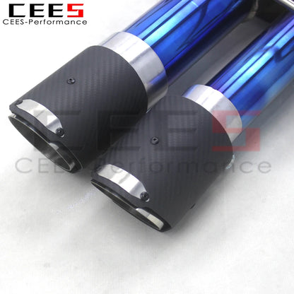 CEES  Titanium Catback Exhaust Pipes Tuning Auto Parts For BMW M5 E60 5.0 2003-2010