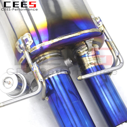 CEES  Titanium Catback Exhaust Pipes Tuning Auto Parts For BMW M5 E60 5.0 2003-2010