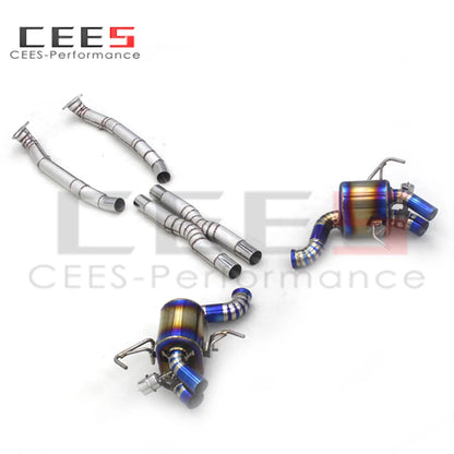 CEES Titanium Catback Exhaust X Pipe For Ferrari California 4.3L 2009-2014 Escape Exhaust Pipe muffler Exhaust Downpipe