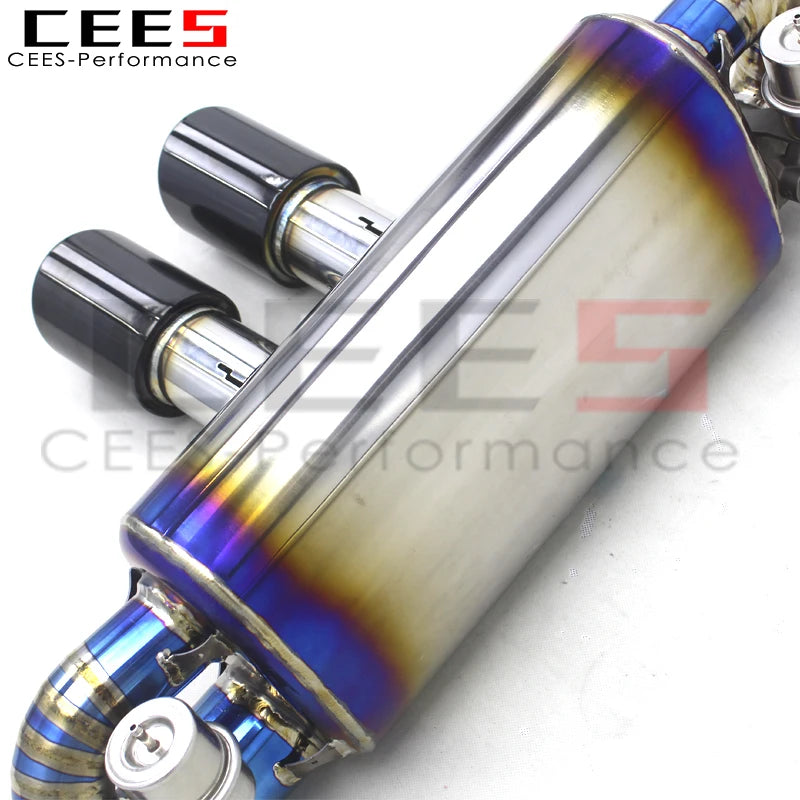 CEES Titanium Catback Full exhaust Exhaust Downpipe For Porsche 911 991/991.2 2016-2018 escape Racing exhaust system