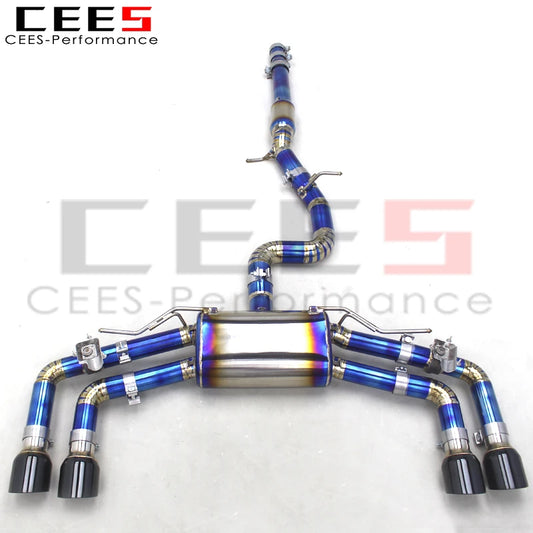 CEES  Titanium Exhaust Catback Tuning Auto Parts For VW GOLF R/MK8/8R 2.0T 2020-2024