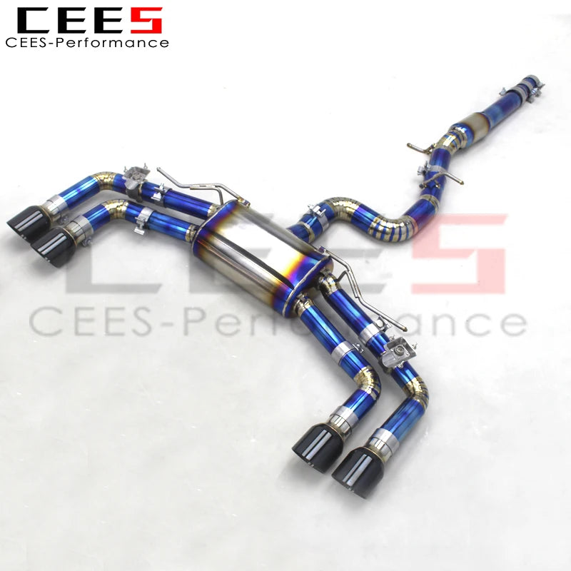 CEES  Titanium Exhaust Catback Tuning Auto Parts For VW GOLF R/MK8/8R 2.0T 2020-2024