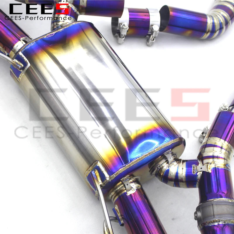 CEES Titanium Exhaust Pipe Muffler Valvetronic Catback Exhaust System For BMW X3M/X4M F97/F98 3.0T 2019-2023