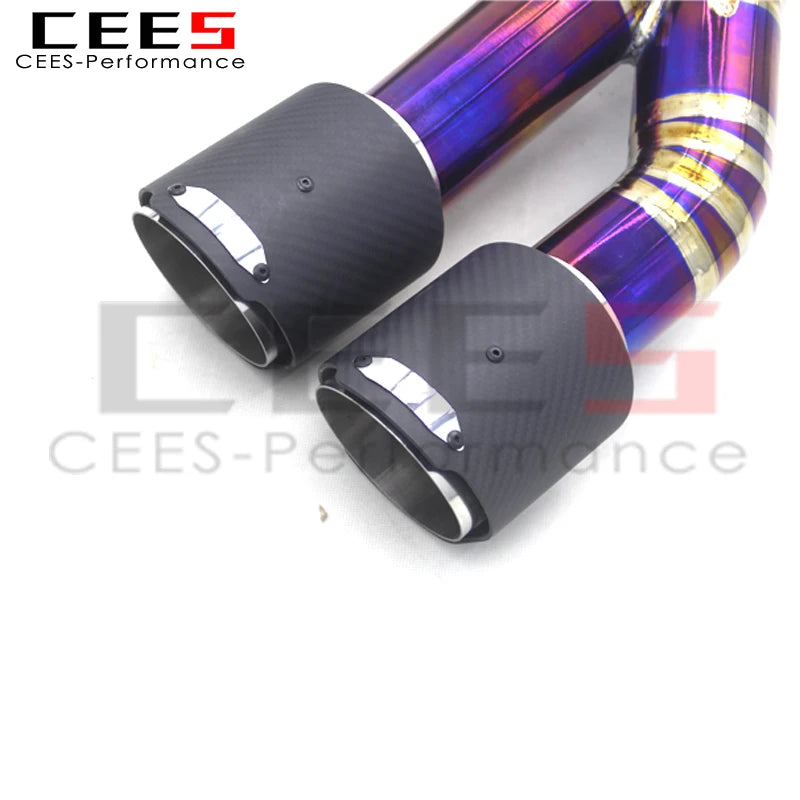 CEES Titanium Exhaust Pipe Muffler Valvetronic Catback Exhaust System For BMW X3M/X4M F97/F98 3.0T 2019-2023