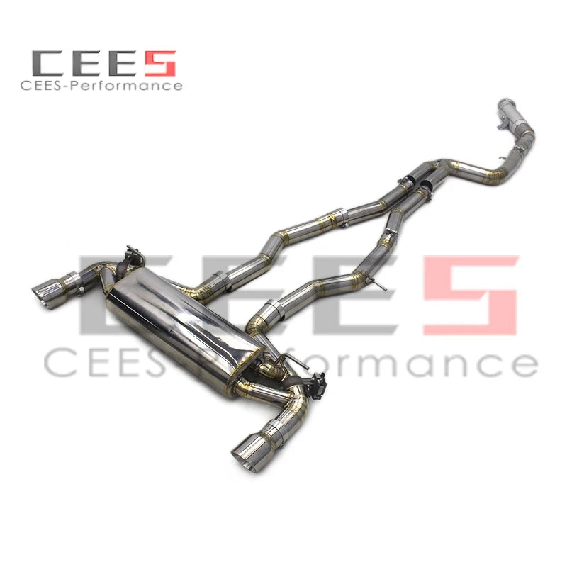 CEES Titanium Full set Catback Exhaust Valvetronic Muffler System pipe For Toyota Supra A90 3.0T 2020-2023 Catless downpipe