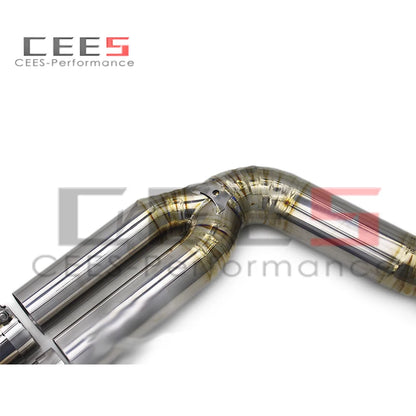 CEES Titanium Full set Catback Exhaust Valvetronic Muffler System pipe For Toyota Supra A90 3.0T 2020-2023 Catless downpipe