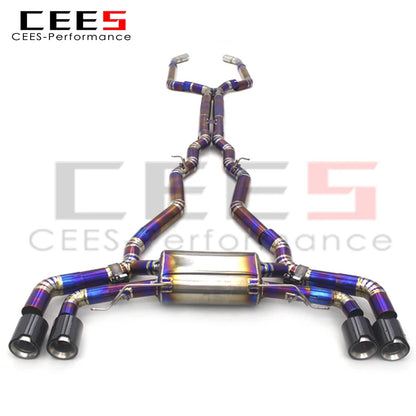 CEES Titanium Performance Catback Exhaust System For BMW M550/M550i G30/N63 4.4TT 2017-2022 Racing Valve Exhaust Pipe Muffler