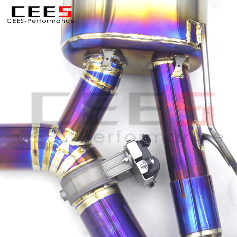 CEES Titanium Performance Catback Exhaust System For BMW M550/M550i G30/N63 4.4TT 2017-2022 Racing Valve Exhaust Pipe Muffler