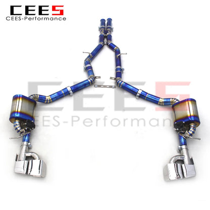 CEES Titanium Performance Catback Exhaust Systems For Mercedes-Benz CLS500 2010-2017 Racing Sport Car Exhaust Pipe Muffler