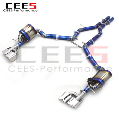 CEES Titanium Performance Catback Exhaust Systems For Mercedes-Benz CLS500 2010-2017 Racing Sport Car Exhaust Pipe Muffler