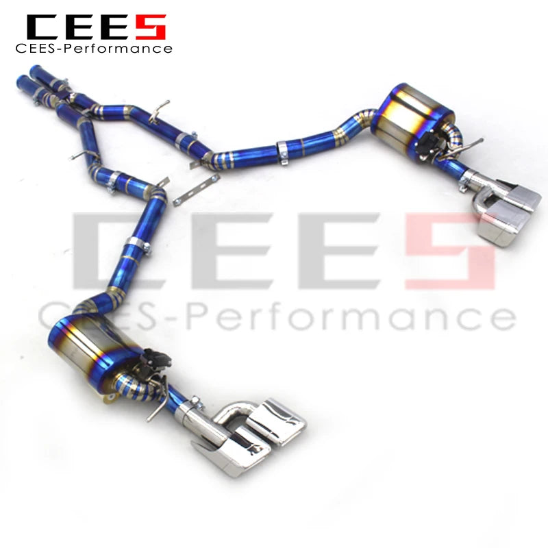 CEES Titanium Performance Catback Exhaust Systems For Mercedes-Benz CLS500 2010-2017 Racing Sport Car Exhaust Pipe Muffler