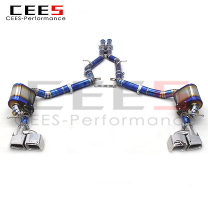 CEES Titanium Performance Catback Exhaust Systems For Mercedes-Benz CLS500 2010-2017 Racing Sport Car Exhaust Pipe Muffler