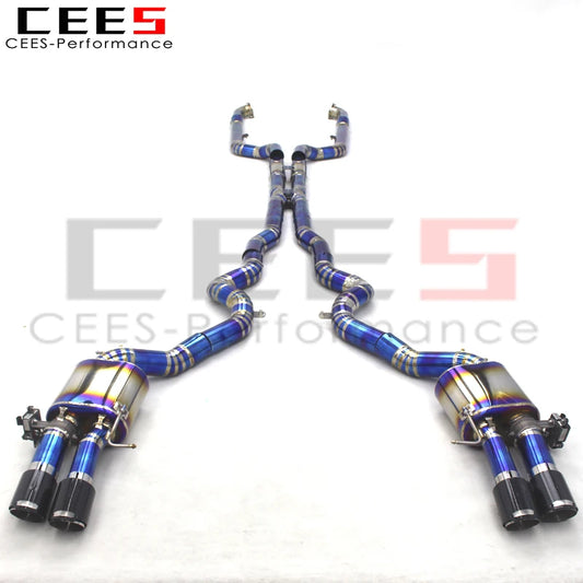 CEES  Titanium Tuning Exhaust Catback System  For BMW M5 F10 F15 4.4TT 2012-2016
