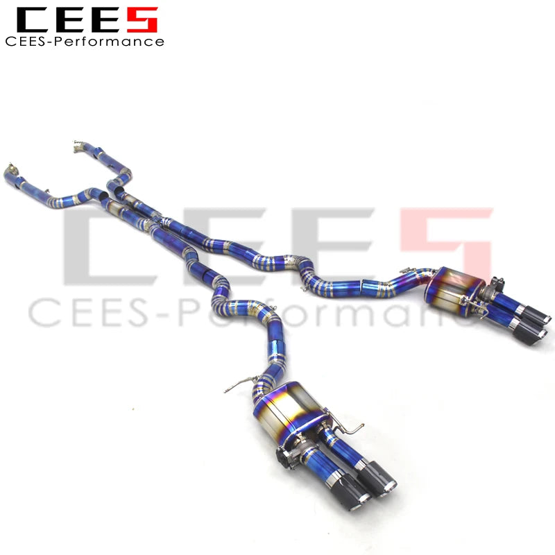 CEES  Titanium Tuning Exhaust Catback System  For BMW M5 F10 F15 4.4TT 2012-2016