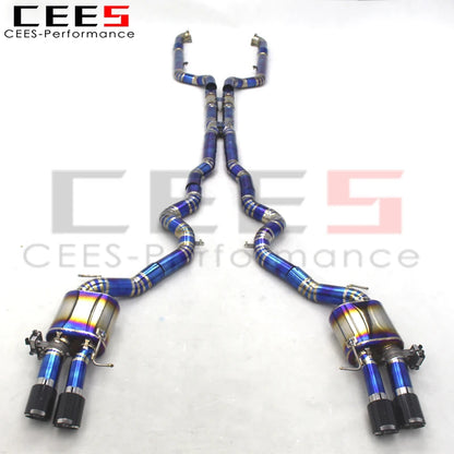 CEES  Titanium Tuning Exhaust Catback System  For BMW M5 F10 F15 4.4TT 2012-2016