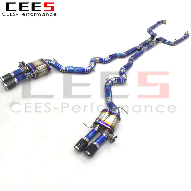 CEES  Titanium Tuning Exhaust Catback System  For BMW M5 F10 F15 4.4TT 2012-2016