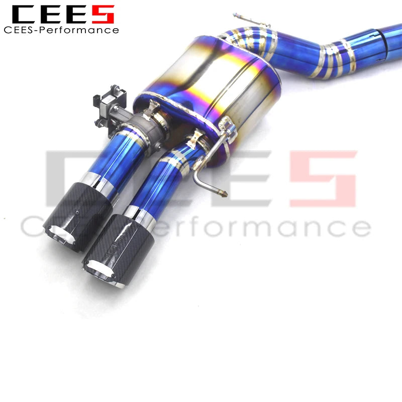 CEES  Titanium Tuning Exhaust Catback System  For BMW M5 F10 F15 4.4TT 2012-2016