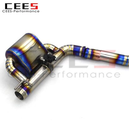 CEES Titanium Tuning Exhaust Systems For Dodge Challenger Hellcat SRT 6.2T 6.4 Escape Valved Muffler Exhaust Pipes