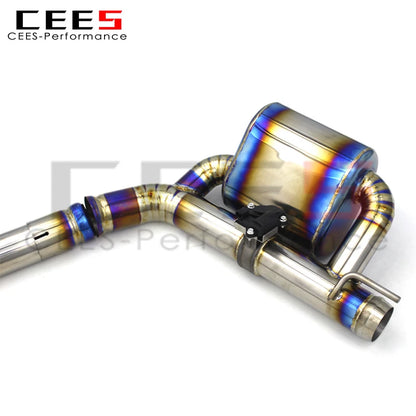 CEES Titanium Tuning Exhaust Systems For Dodge Challenger Hellcat SRT 6.2T 6.4 Escape Valved Muffler Exhaust Pipes