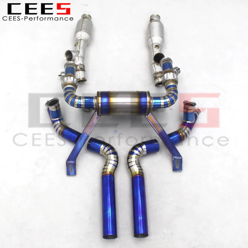 CEES  Titanium Tuning Exhaust catback with Downpipe For Lamborghini Murcielago LP620/LP640/LP670 V12 6.2 2006-2016