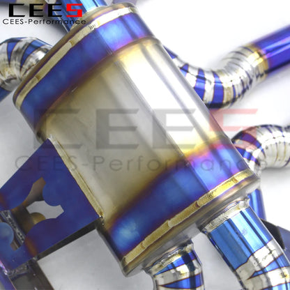 CEES  Titanium Tuning Exhaust catback with Downpipe For Lamborghini Murcielago LP620/LP640/LP670 V12 6.2 2006-2016