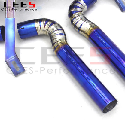 CEES  Titanium Tuning Exhaust catback with Downpipe For Lamborghini Murcielago LP620/LP640/LP670 V12 6.2 2006-2016