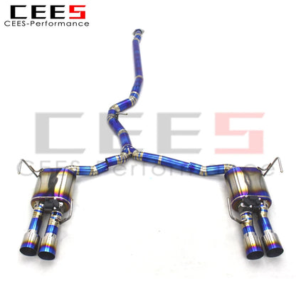 CEES Titanium Valve Exhaust for Subaru Impreza STI 2.5t Tuning Sport Exhaust System Exhaust Pipe Muffler