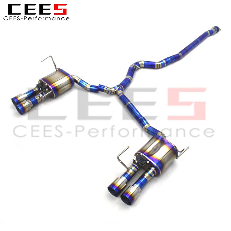 CEES Titanium Valve Exhaust for Subaru Impreza STI 2.5t Tuning Sport Exhaust System Exhaust Pipe Muffler